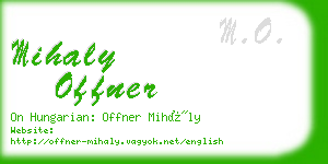 mihaly offner business card